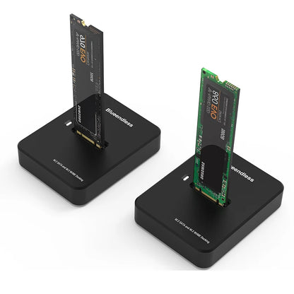 Blueendless External SSD Hard Disk NVME Enclosure – 10G Online Reading/Writing Speed, M.2 NVME SD Docking Station Case