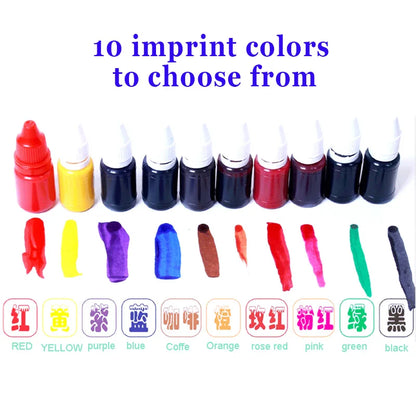 Custom Rubber Flash Stamp – Personalized Name, Logo, Signature for QA, Kids, Scrapbooking & Branding