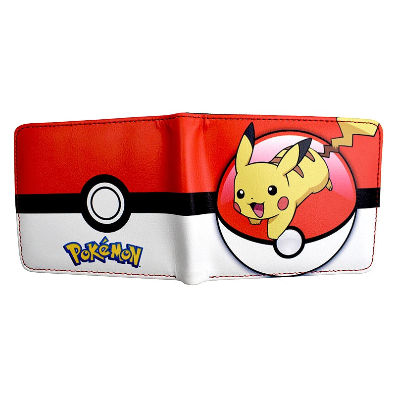 MINISO Pikachu Cartoon Wallet – PU Fashionable Short Purse for Men and Women