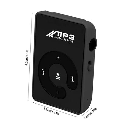 C Key Mini MP3 Player - Portable HiFi USB Music Player with TF Card Support for Sports & Travel