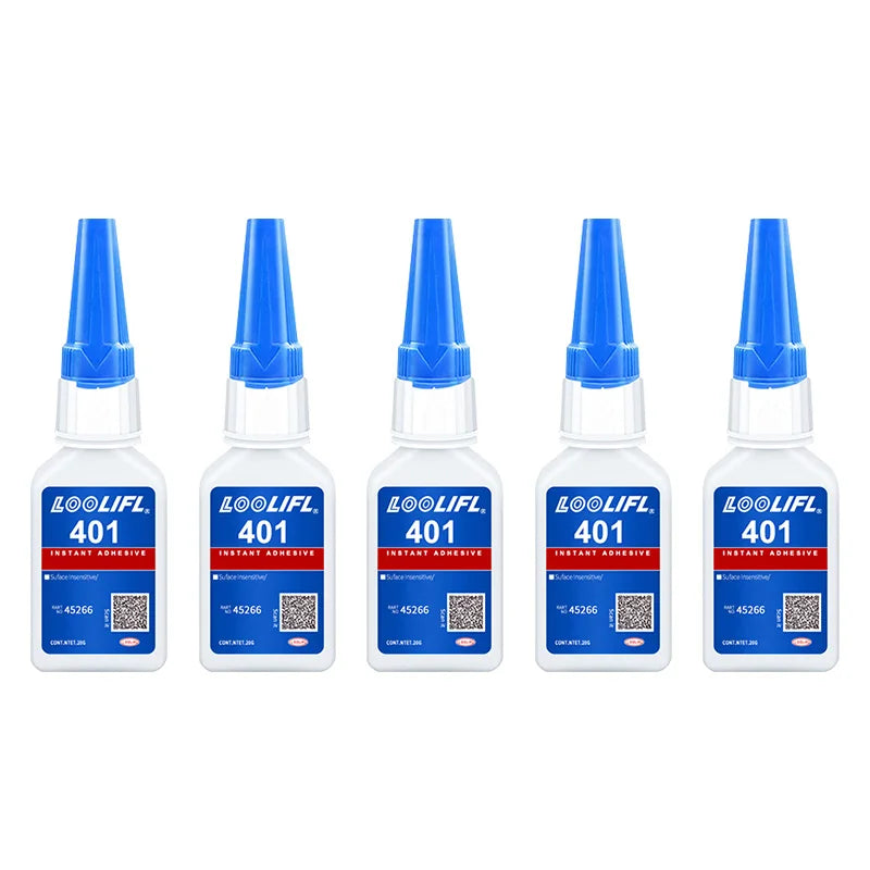 Upgraded 401 Super Cyanoacrylate Glue – Instant 5-Second Drying, Waterproof & Versatile Strong Adhesive