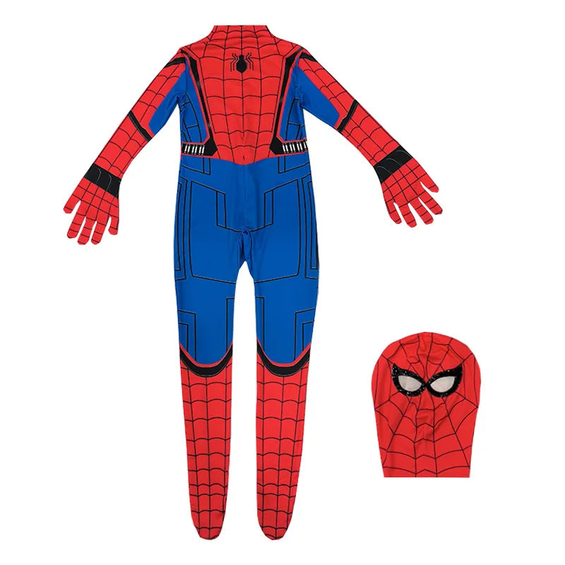 2025 Spiderman Cosplay Costume – Miles Morales Superhero Zentai Jumpsuit for Boys & Girls, Halloween & Carnival