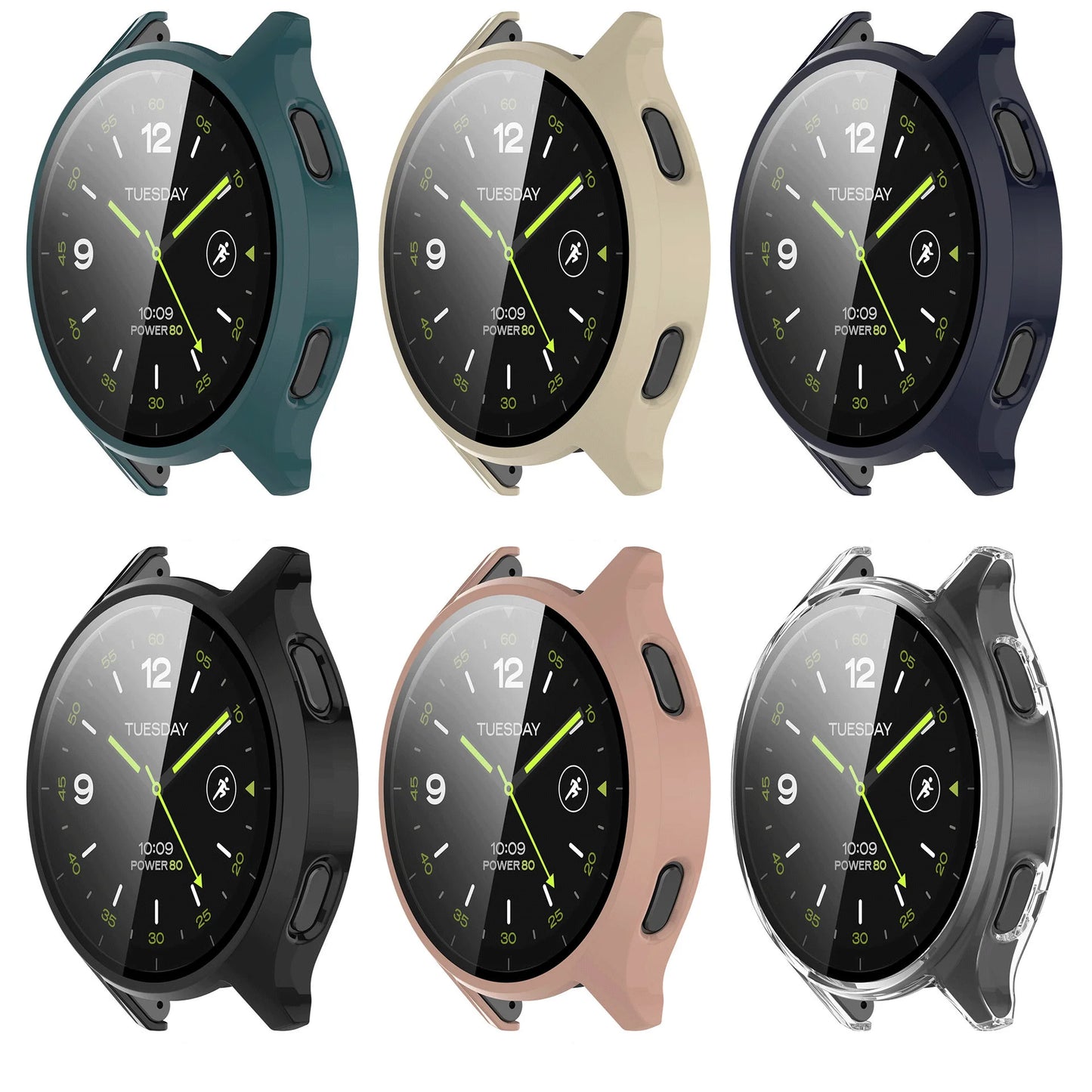 Xiaomi Watch 2 Screen Protector Case – All-Around Hard PC Bumper with Tempered Glass Protective Cover Accessories for Smartwatch