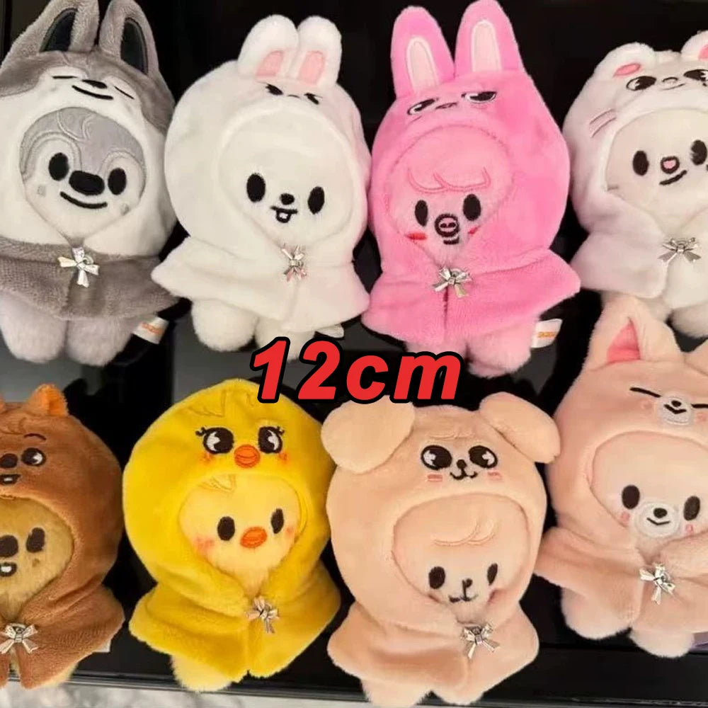 310style Skzoo Plush Pencil Case – Kawaii Kpop Stray Wolf Stuffed Animal Toy, Cartoon Plush Doll for Kids Gift
