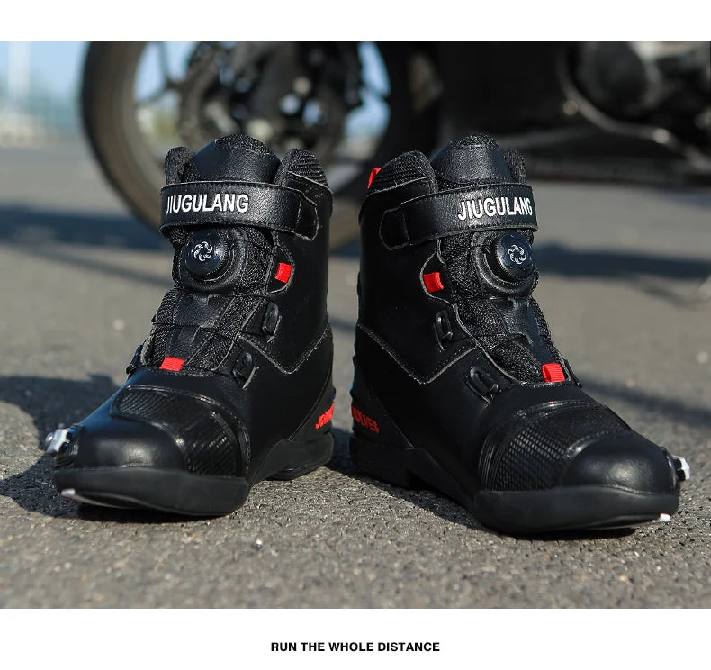 New Motorcycle Boots for Men & Women – Anti-Slip Winter Riding Sneakers for Bicycle, Mountain Racing & Road Speed, Autumn Ready