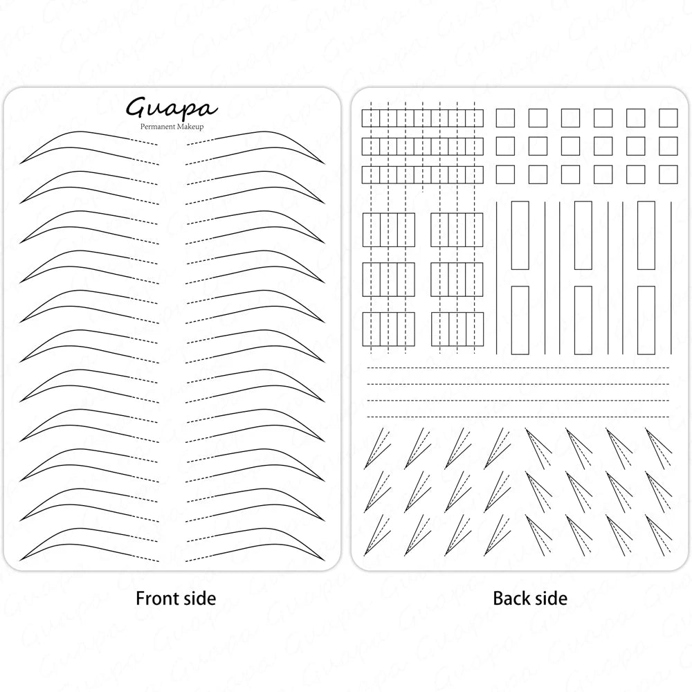 Microblading Practice Skin Sheets — Eyebrow Segment Tip Joint Texture for Semi-Permanent Makeup Training