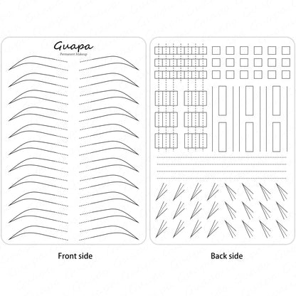 Microblading Practice Skin Sheets — Eyebrow Segment Tip Joint Texture for Semi-Permanent Makeup Training