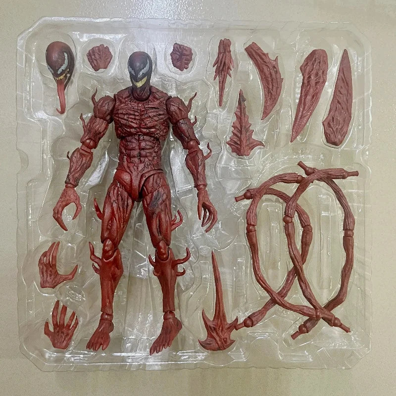 SHF Venom & Carnage Action Figures — Collectible Statue Dolls, Toy Models for Kids & Christmas Gifts
