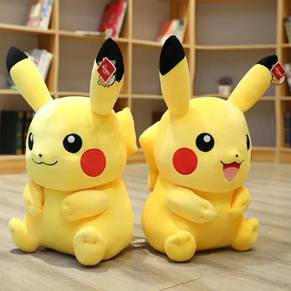 Kawaii Large Pikachu Stuffed Toy – High-Quality Pokémon Plush Doll with Gengar Peluche Pillow, Perfect Xmas Gift for Kids and Friends
