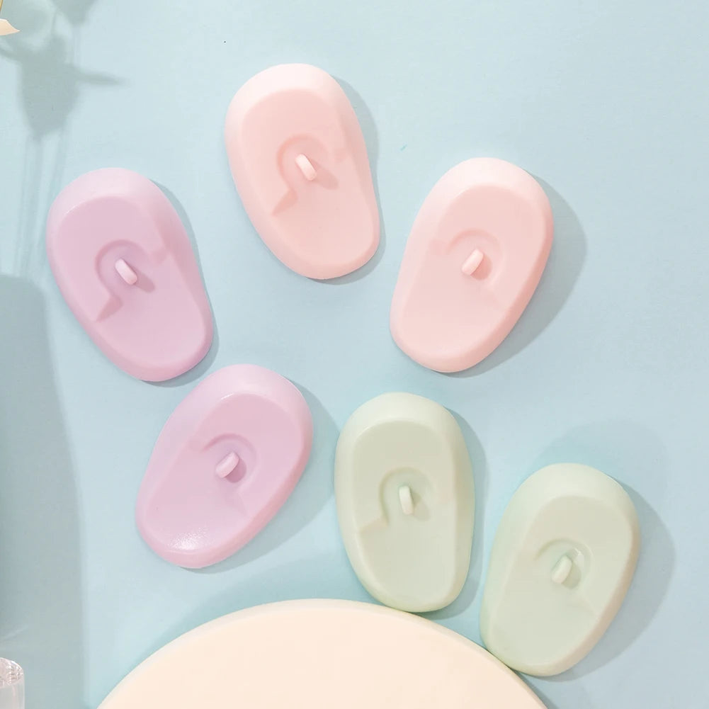 Silicone Ear Covers - Waterproof Hairdressing Ear Caps, Earmuffs for Shower, Salon, Bathing & Spa Use