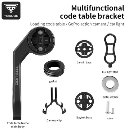 TOSUOD 1500-Lumen Bicycle Front Light - 4800mAh USB Rechargeable Splash-Resistant Cycling Lamp