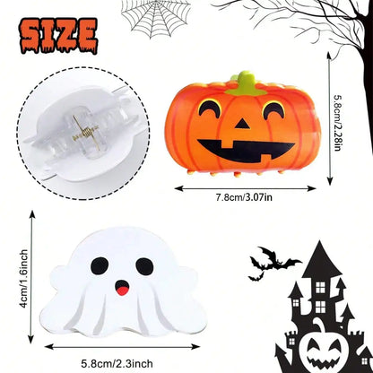 Halloween Party Hair Clip | Ghost, Bat & Pumpkin Hair Clip for Thin Hair, 1pc