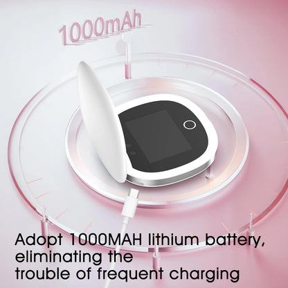 Travel Compact UV Mirror with Camera & LED Lights – 2X Magnification Makeup Mirror for Facial Sunscreen Check