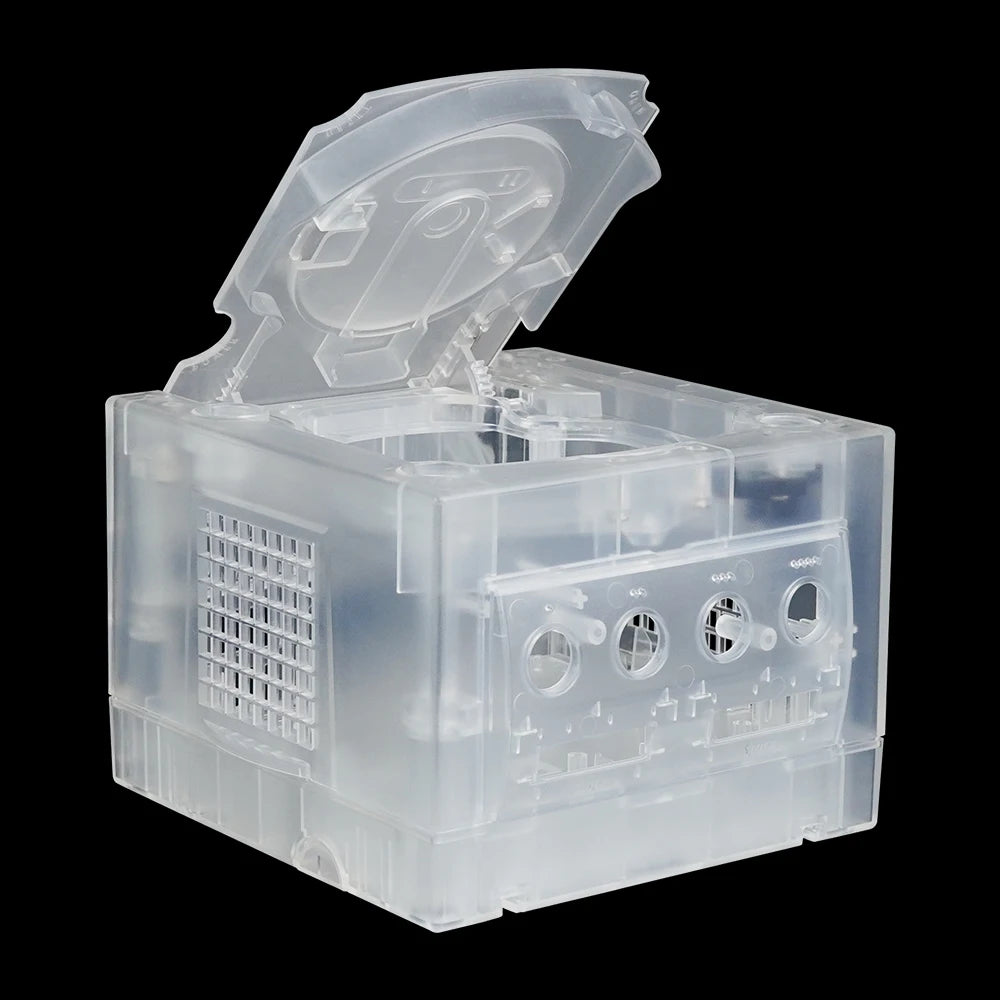 Bitfunx GameCube NGC Replacement Shell – Transparent Purple & Black Case for GC Console