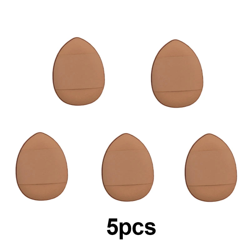 5/10Pcs Mini Finger Puff Foundation Sponge Set for BB Cream, Concealer & Powder - Makeup Applicator Tools