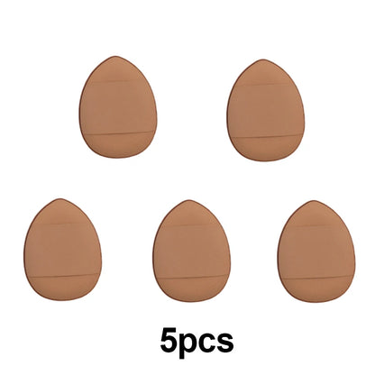 5/10Pcs Mini Finger Puff Foundation Sponge Set for BB Cream, Concealer & Powder - Makeup Applicator Tools