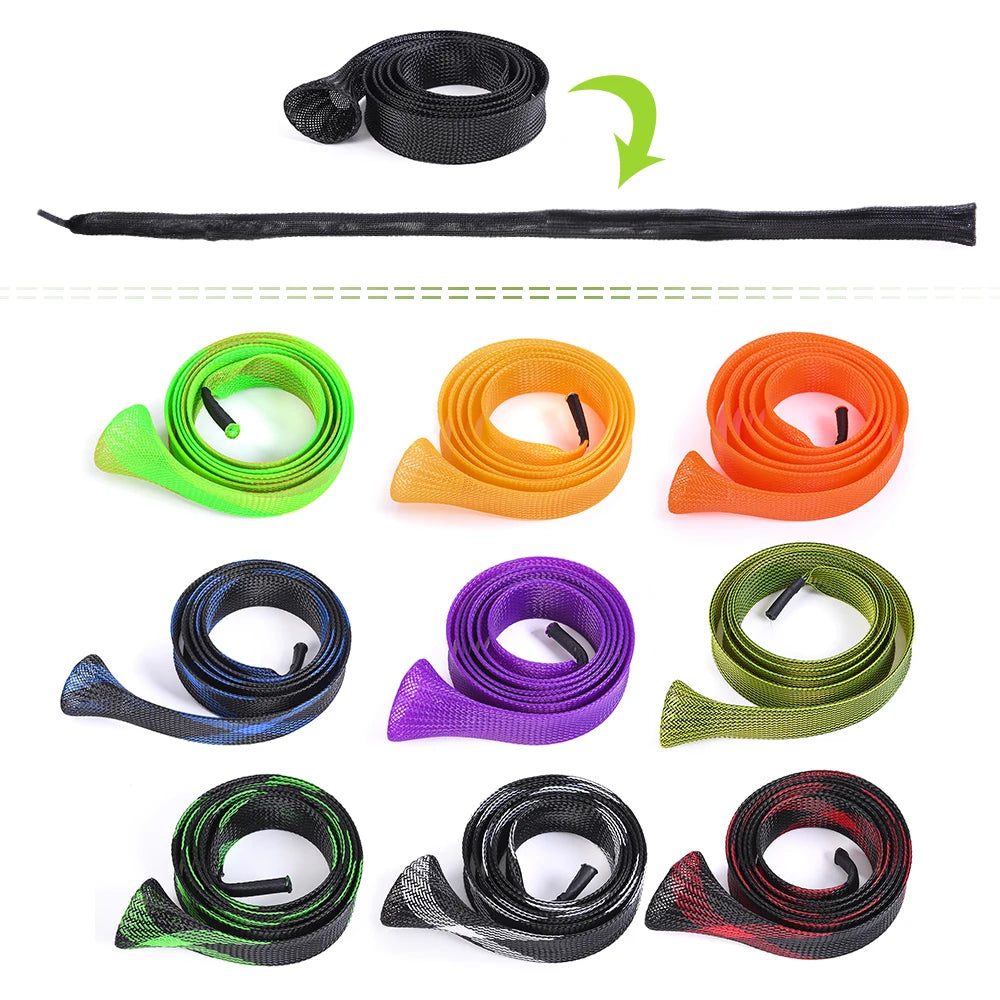 Fishing Rod Cover – Spinning Rod Sleeve, Pole Sock & Glove, Casting Ice Net Tube Protective Sleeve for Fishing Poles