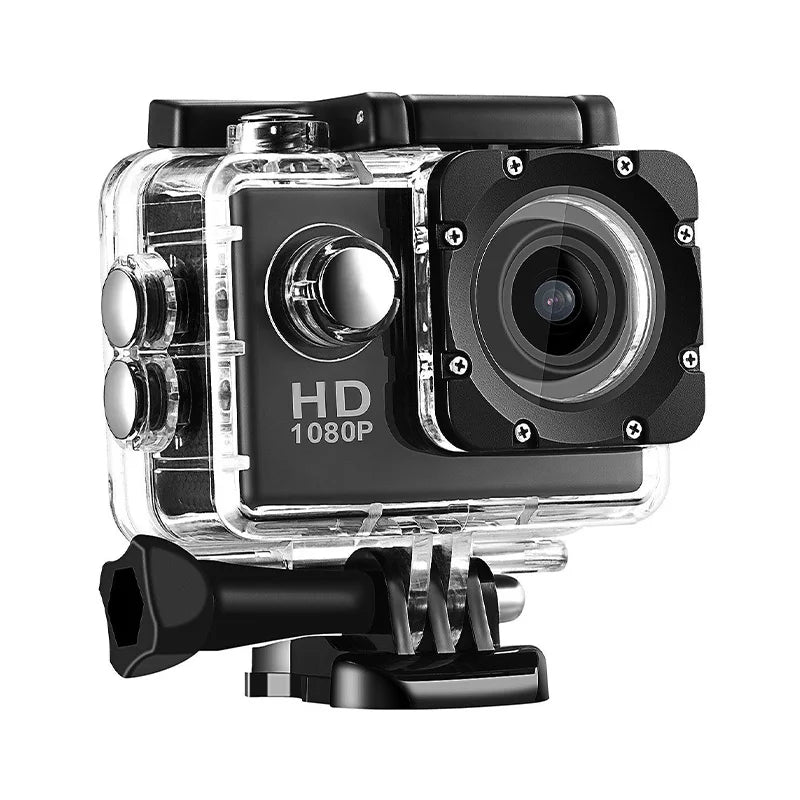 4K Action Camera for Outdoor Sports — 3MP, 900mAh, Waterproof Underwater Case, 2.0" Video Recording