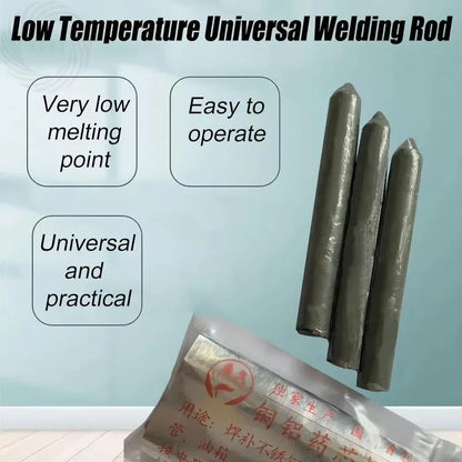 3/6 Pcs Low-Temp Welding Rods – Universal Arc Welding Accessories, Easy-Melt Aluminum Rods