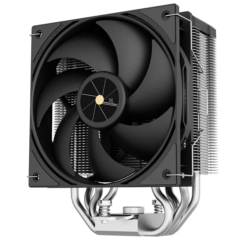 Thermalright AX120-R ARGB CPU Cooler with Digital Display – 4 Heat Pipe PWM Radiator for Intel LGA1851/1700 & AMD AM5