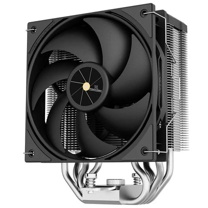 Thermalright AX120-R ARGB CPU Cooler with Digital Display – 4 Heat Pipe PWM Radiator for Intel LGA1851/1700 & AMD AM5