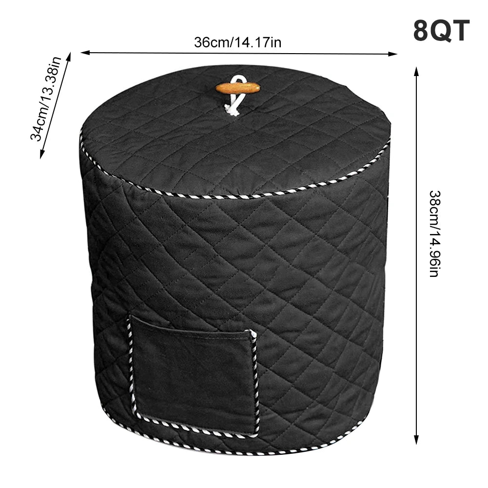 Pressure Cooker Cover 8QD - Decorative Anti-Static Dust Cover with Lining for Home Use