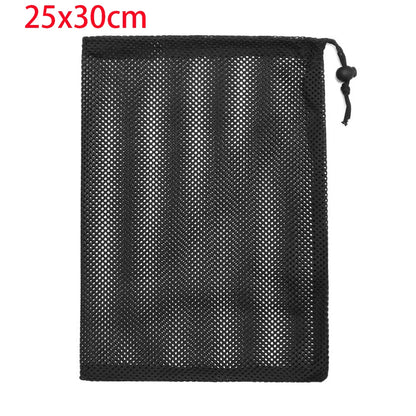 Durable Nylon Mesh Drawstring Bag – Multi-Purpose Outdoor Travel Storage Pouch for Camping Gear