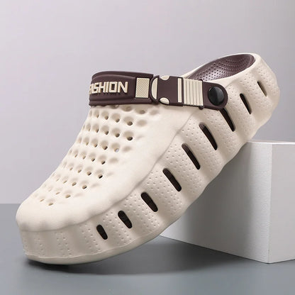 Unisex EVA Hole Sandals - Breathable Lightweight Casual Garden & Beach Shoes with Soft Sole