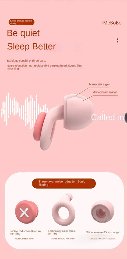 NEW Silicone Sleep Earplugs – Soft Foam Noise Reduction & Soundproof Ear Protection with Slow Rebound