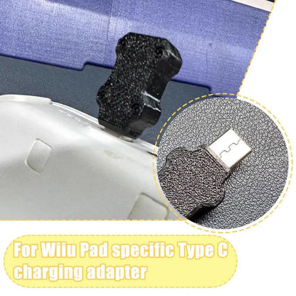 3D Printed Wii U GamePad Type-C Charger Adapter - Precision Fit Fast Charging Drop-Resistant Design