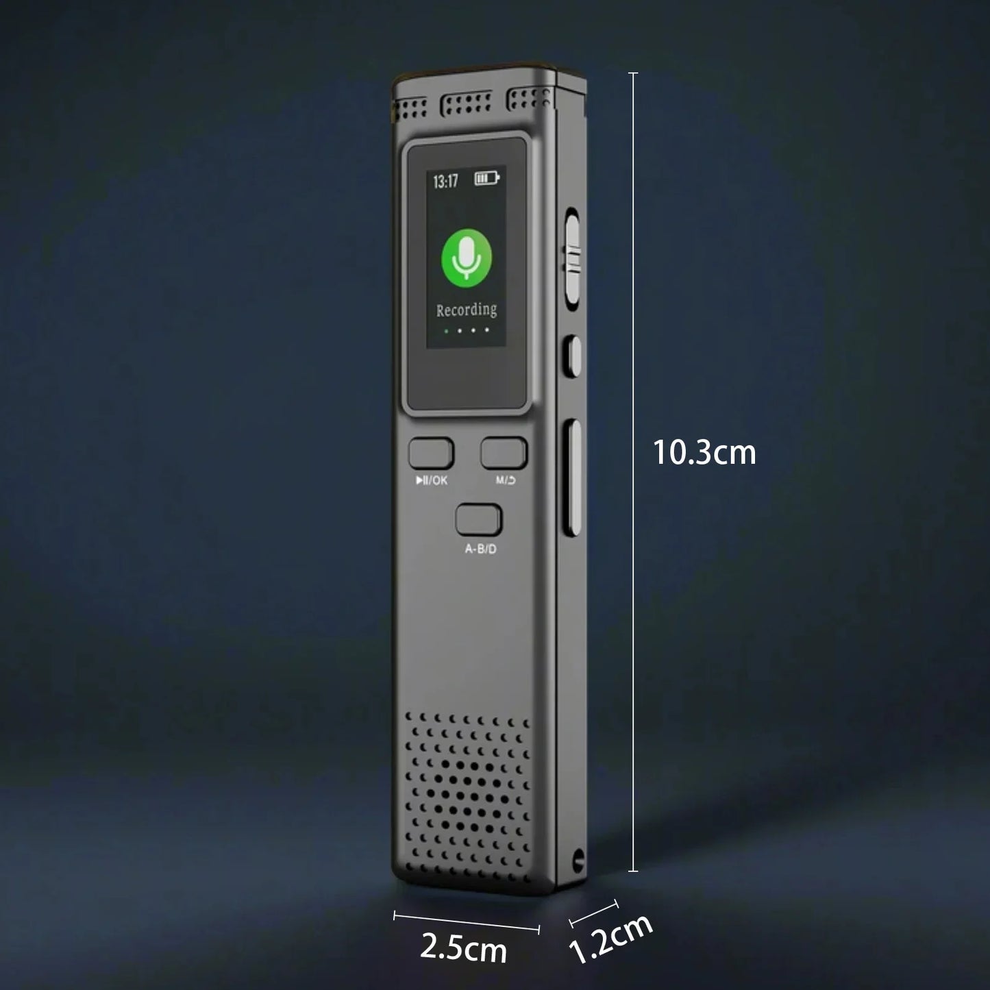 64GB/16GB/8GB Digital Voice Recorder – Voice Activated Audio Recording, Noise Reduction, MP3 Playback, 288hrs Storage
