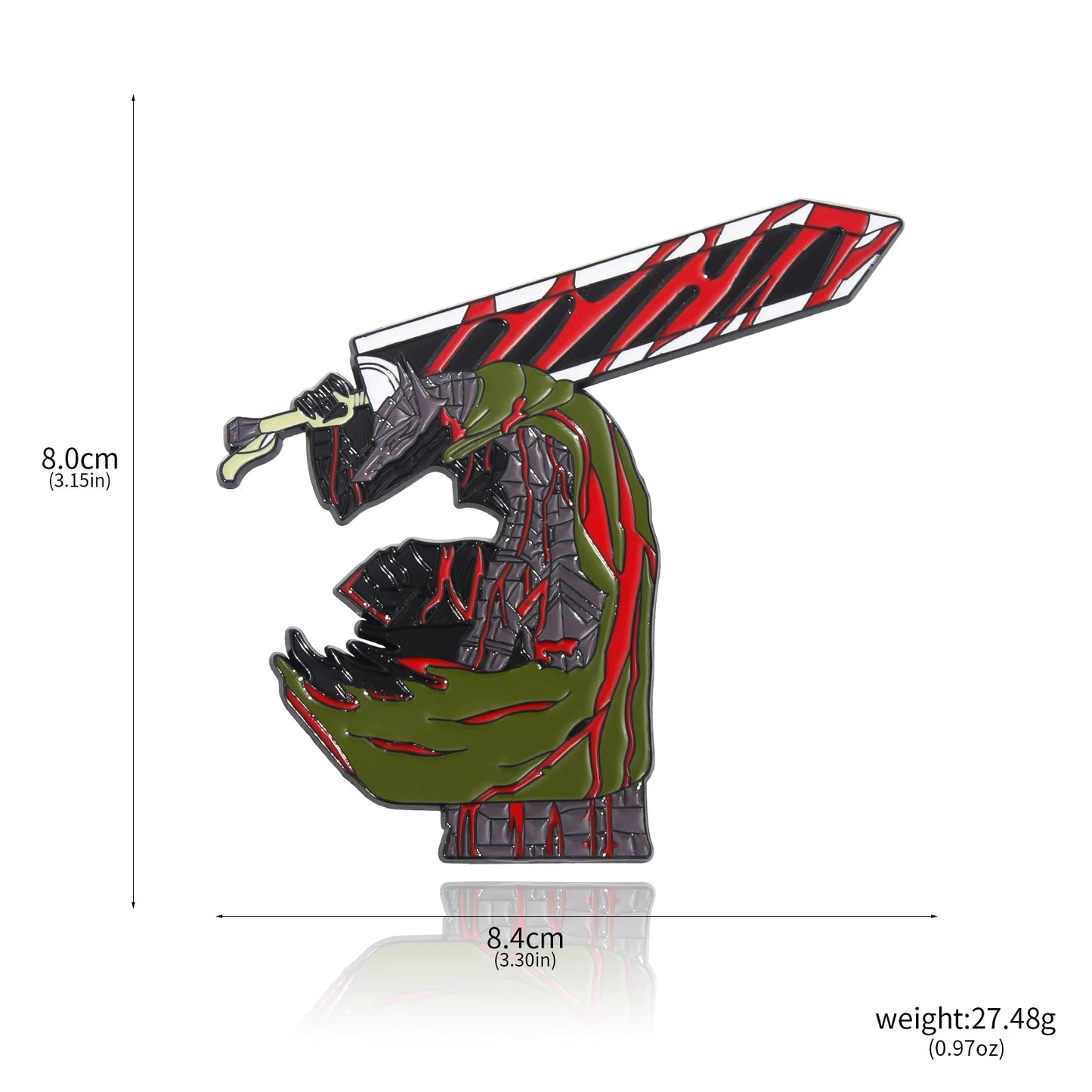 Anime Guts Enamel Pin – Berserk Brand of Sacrifice Lapel Brooch for Men & Women Gift