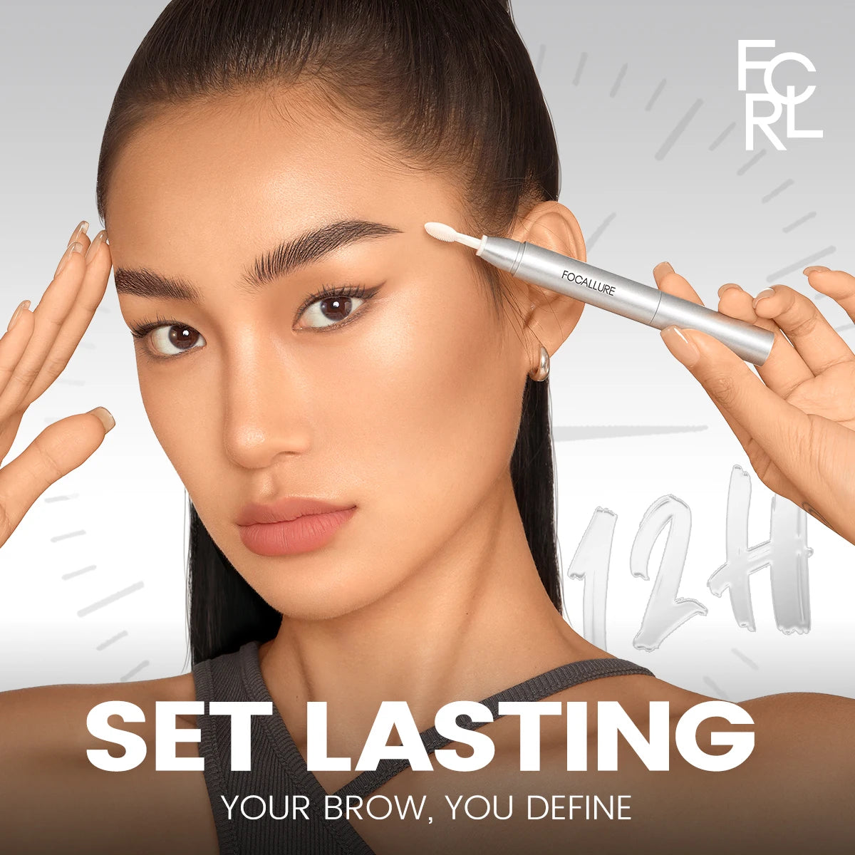 FOCALLURE 3D Eyebrow Gel Pencil – 2-in-1 Waterproof, Long-Lasting Eyebrow Wax & Enhancer Makeup Tool
