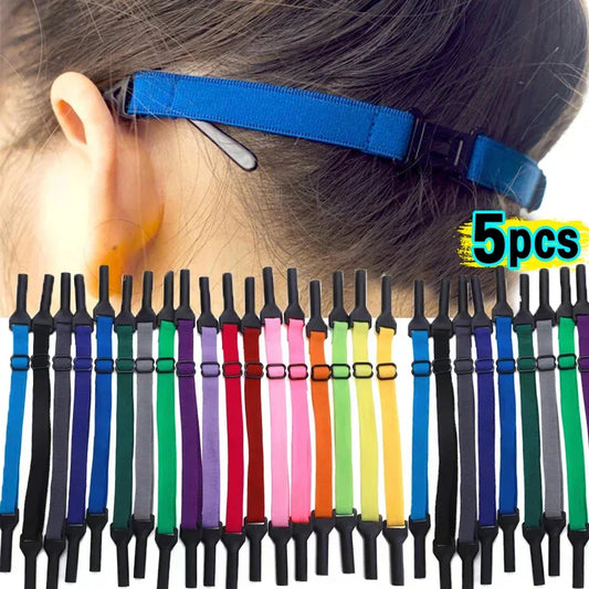 Glasses Chain for Kids and Adults - Sunglasses Strap, Safety Band Retainer Cord Holder for Children's Glasses, Sport Glasses Rope - Available in 1 or 5pcs