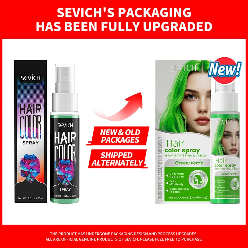 Temporary Hair Color Spray – 30ml DIY Hair Dye for Halloween, Parties & Instant Styling