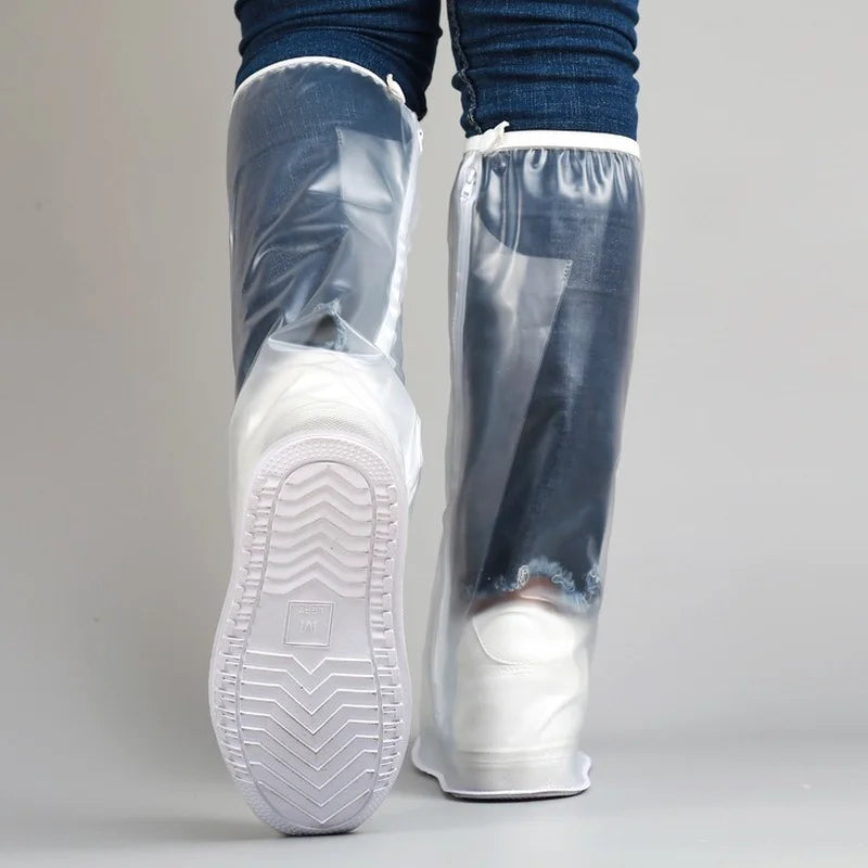 High Tube Rainproof Shoe Cover | Men's & Women's, Pressed Edge, Thickened Sole, Wear Resistant