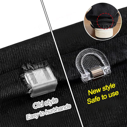 8PCS Invisible Pant Hem Clips - Non-Slip Leg Shortening Clips for Clothing Adjustment & Quick Fixing