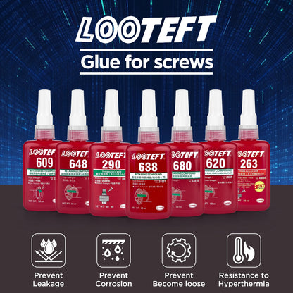 50ml Threadlocker Screw Glue - Fast-Curing Anaerobic Adhesive for Thread Locking, Corrosion Resistance, and Anti-Loosening Protection