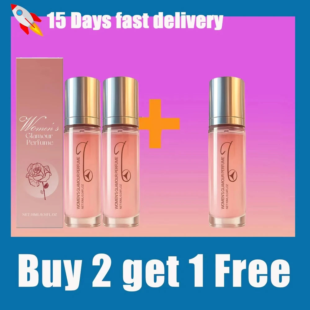 Women’s Rose Perfume Rollerball - Portable Long-Lasting Fresh Floral Fragrance for Daily Wear & Gift