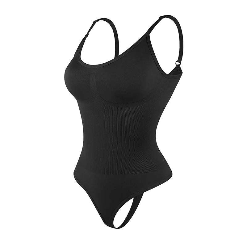 Women’s Full Body Shapewear Bodysuit – Smoothing Thong Body Shaper Sculpting Slimming Underwear