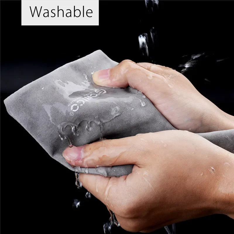 ORICO Soft Storage Bag for Power Bank, USB Charger, External Battery, Mobile Phone, HDD – Gray Travel Pouch Case