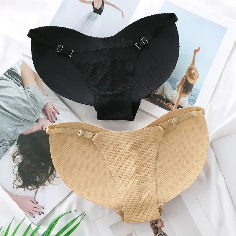 Women’s Sexy Fake Butt Body Shaper – Plus Size Padded Panties, Buttocks Enhancer Hip Pads & Shapewear Faja