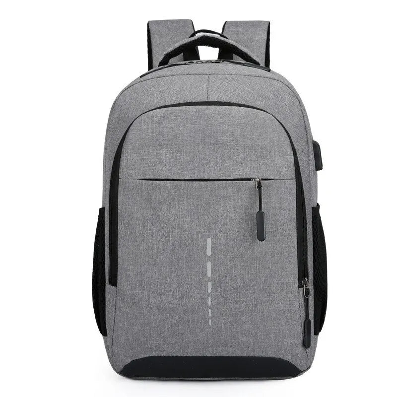 Men’s Large Capacity Backpack — Simple Fashion Travel & Student Laptop Bag