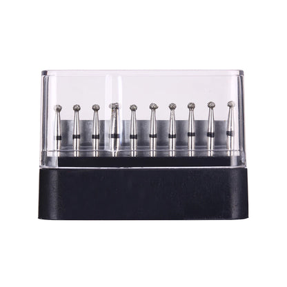 AZDENT Dental Diamond Burs Kit – Multiple Models with Black Storage Box for High-Speed Handpiece