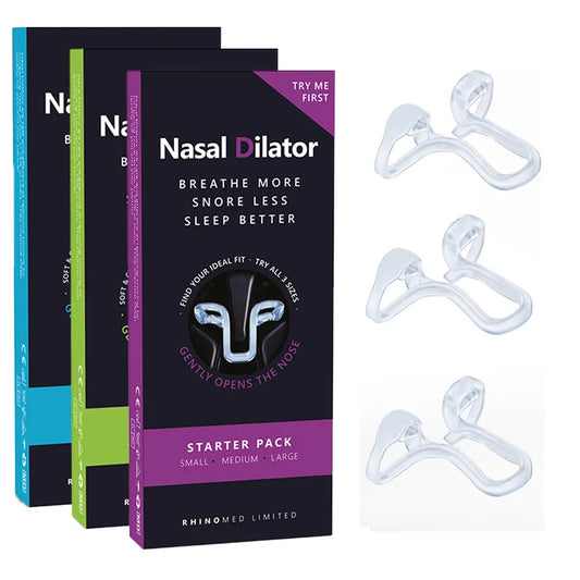 Silicone Anti-Snoring Nose Clip – 3 Sizes Elastic Nasal Dilator for Better Airflow & Comfortable Sleep