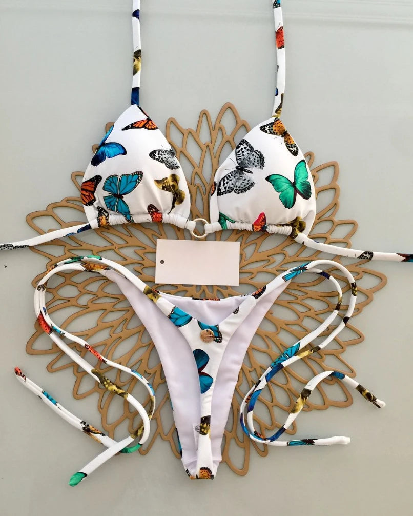 Women’s Leopard Print Bikini Set – Sexy Swimwear for Beach Vacation, Thong Bathing Suit & Summer Beachwear