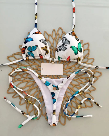 Women’s Leopard Print Bikini Set – Sexy Swimwear for Beach Vacation, Thong Bathing Suit & Summer Beachwear