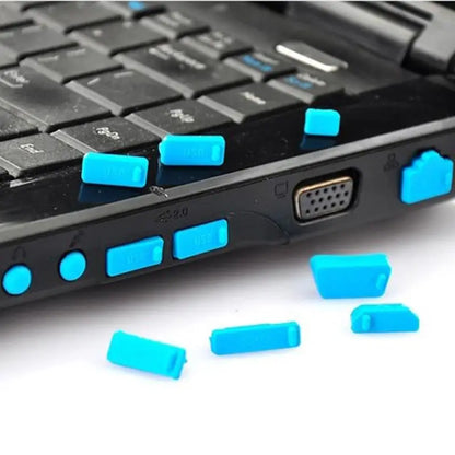 16PCS Silicone Dust Plug Set - Waterproof Anti Dust Covers for USB Type C Laptop & Device Ports