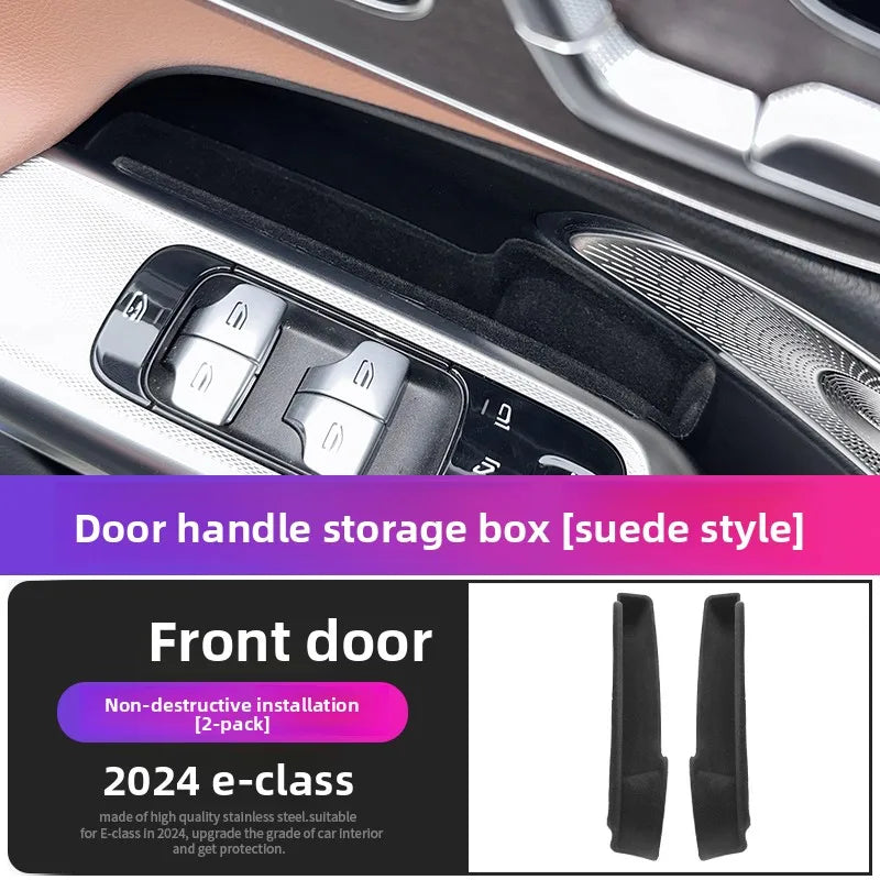 Mercedes-Benz W214 E-Class Door Storage Box Organizer – Compatible with E260/E300 2024+ Interior Car Storage Upgrade Accessory