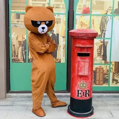 Brown Bear Plush Doll Costume – Festival & Party Wear, Ideal Halloween & Christmas Gift for All Ages